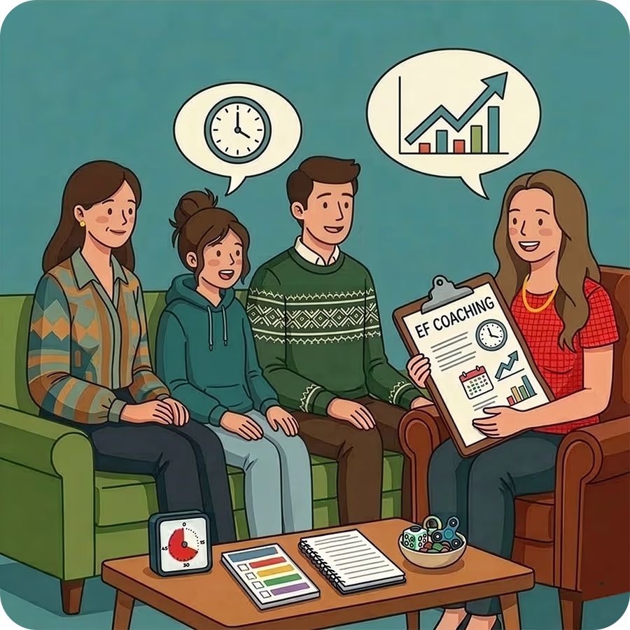 Hybrid Executive Function Coaching for Elementary & Middle Schoolers
